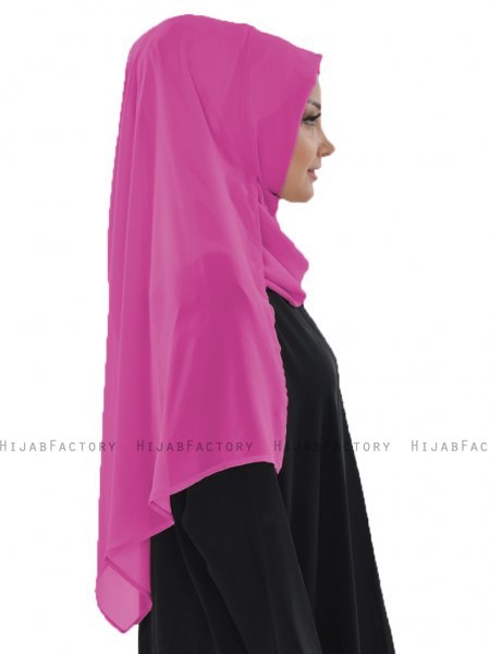 Evelina - Fuchsia Praktisch Hijab - Ayse Turban
