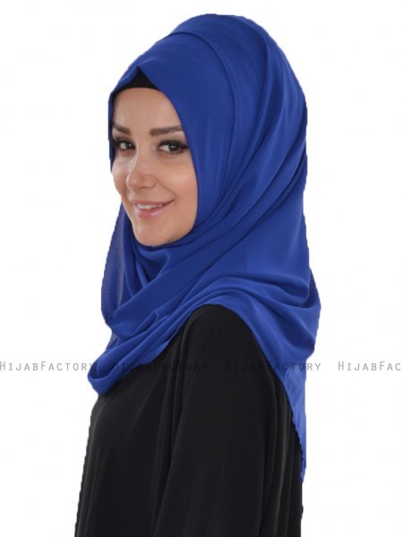 Evelina - Blauw Praktisch Hijab - Ayse Turban