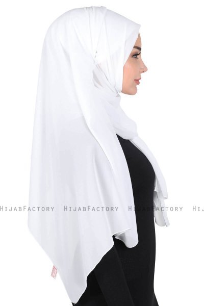 Joline - Wit Premium Chiffon Hijab