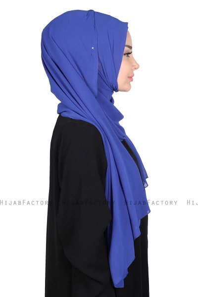 Joline - Blauw Premium Chiffon Hijab