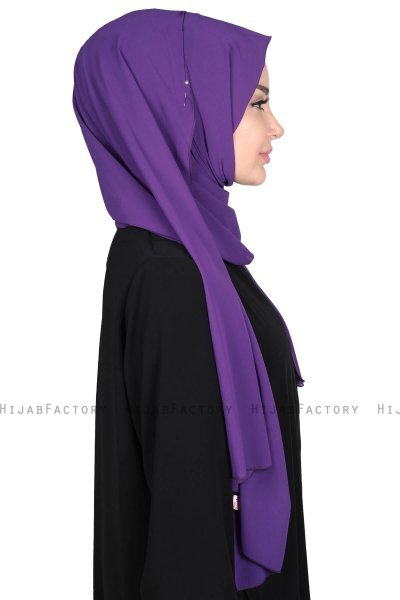 Joline - Purper Premium Chiffon Hijab