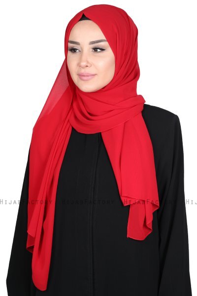 Joline - Rood Premium Chiffon Hijab