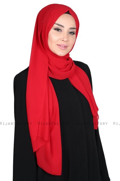 Joline - Rood Premium Chiffon Hijab