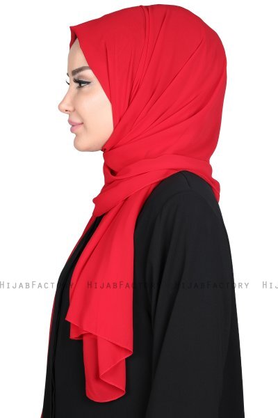 Joline - Rood Premium Chiffon Hijab