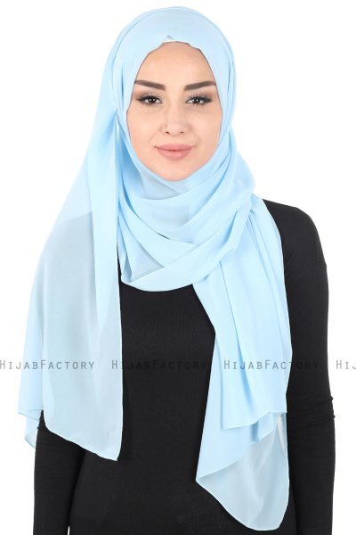 Joline - Lichtblauw Premium Chiffon Hijab