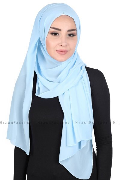 Joline - Lichtblauw Premium Chiffon Hijab