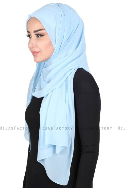 Joline - Lichtblauw Premium Chiffon Hijab