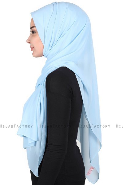 Joline - Lichtblauw Premium Chiffon Hijab