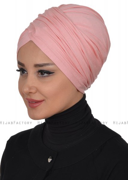 Fiona - Oudroze Katoen Turban - Ayse Turban