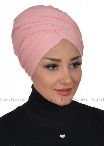 Fiona - Oudroze Katoen Turban - Ayse Turban