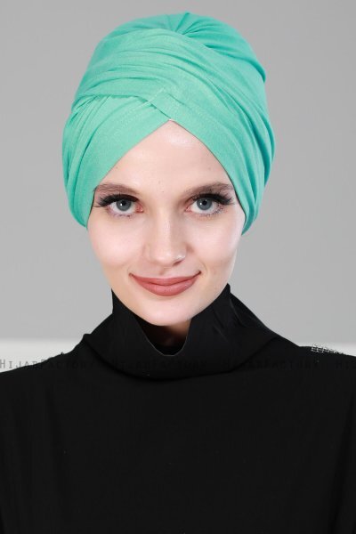 Fiona - Turkoois Katoen Turban - Ayse Turban