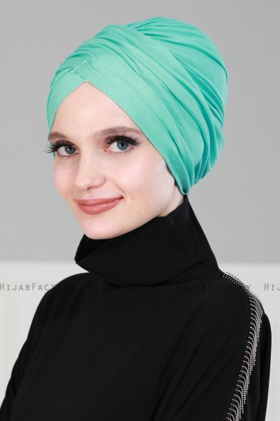 Fiona - Turkoois Katoen Turban - Ayse Turban