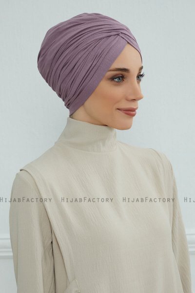Fiona - Lilac Katoen Turban