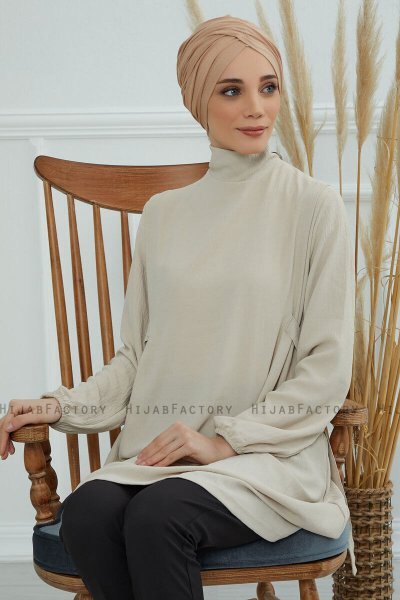 Fiona - Sand Katoen Turban