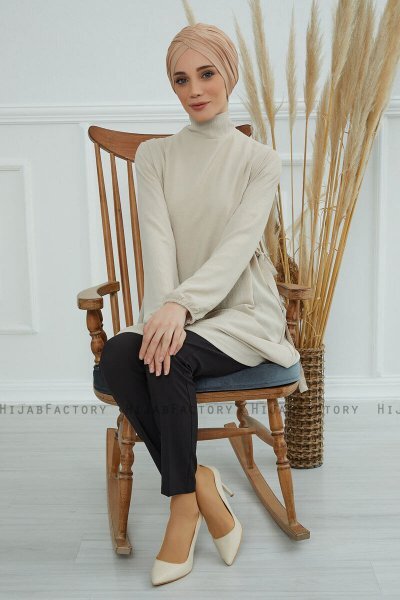 Fiona - Sand Katoen Turban