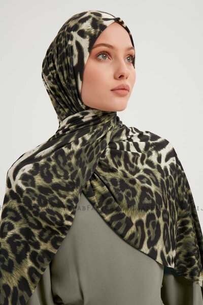 Ayten - Khaki Gevormd Hijab