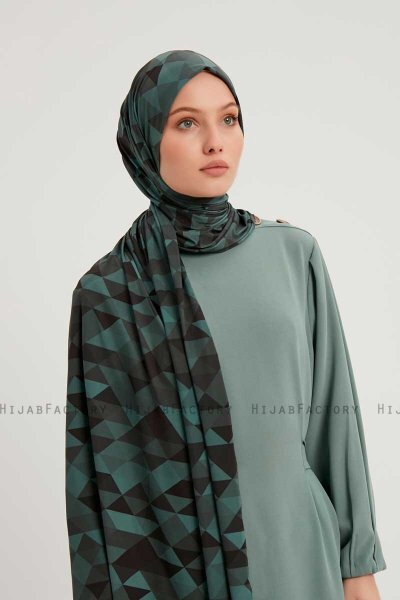 Banou - Benzine Blauw Gevormd Hijab