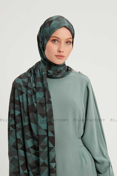 Banou - Benzine Blauw Gevormd Hijab