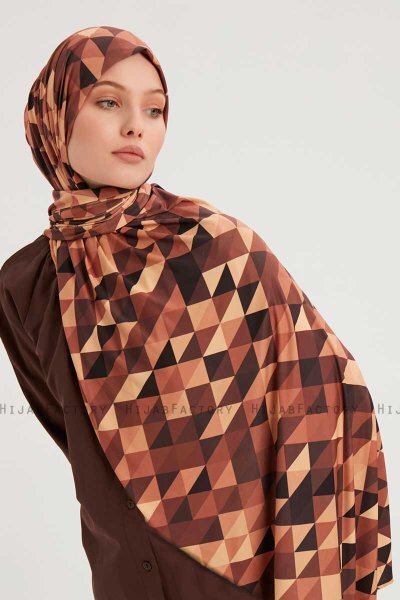 Banou - Bruin Gevormd Hijab