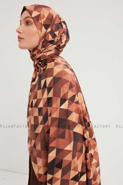 Banou - Bruin Gevormd Hijab