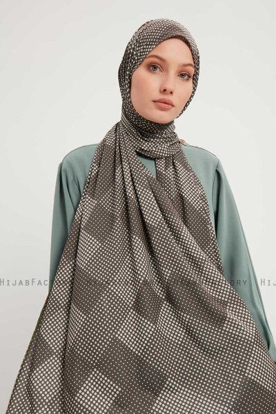 Nurgul - Taupe Gevormd Hijab