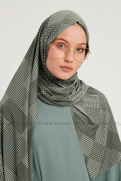 Nurgul - Groen Gevormd Hijab