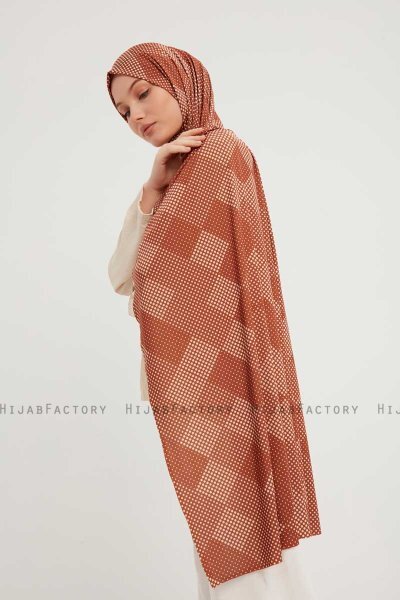 Nurgul - Bruin Gevormd Hijab