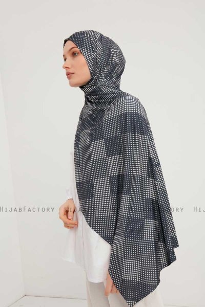 Nurgul - Marineblauw Gevormd Hijab