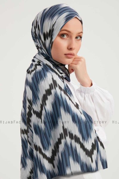 Tansu - Marineblauw Gevormd Hijab