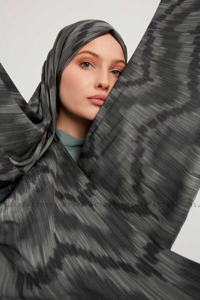 Tansu - Zwart Gevormd Hijab