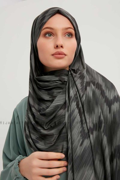Tansu - Zwart Gevormd Hijab