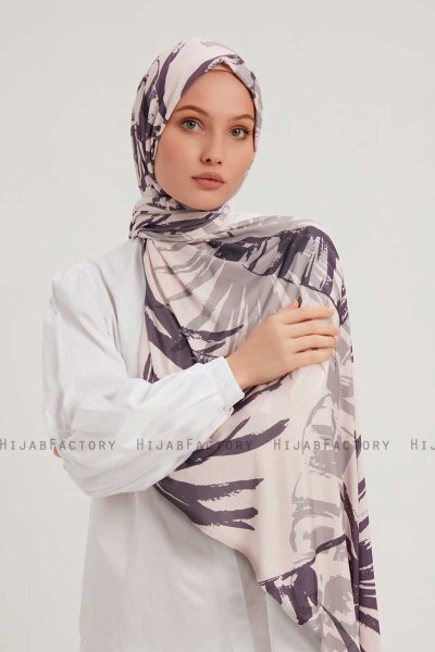 Ezmeray - Purper Gevormd Hijab