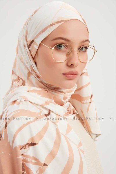 Ezmeray - Beige Gevormd Hijab