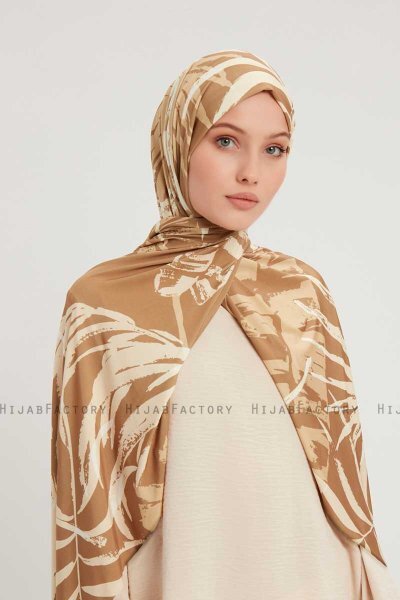 Ezmeray - Bruin Gevormd Hijab