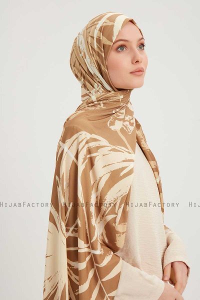 Ezmeray - Bruin Gevormd Hijab