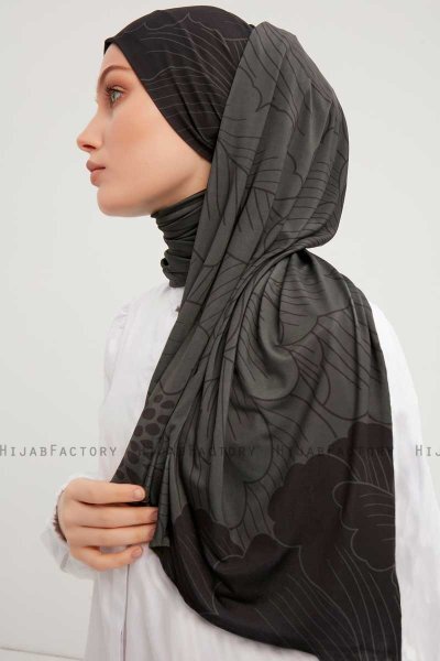 Fadime - Zwart Gevormd Hijab