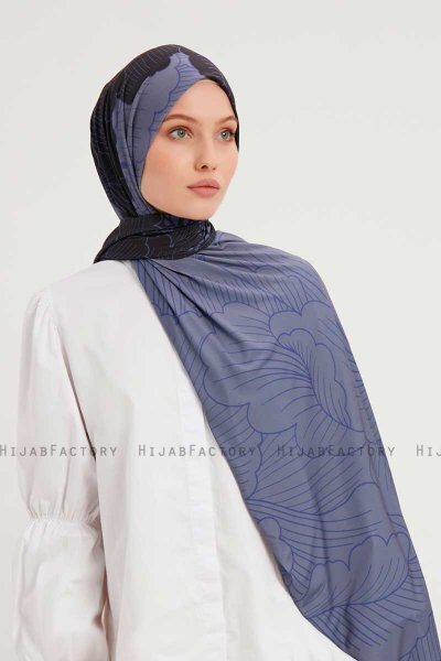 Fadime - Marineblauw Gevormd Hijab