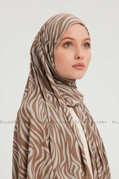 Hafiz - Lichtbruin Gevormd Hijab