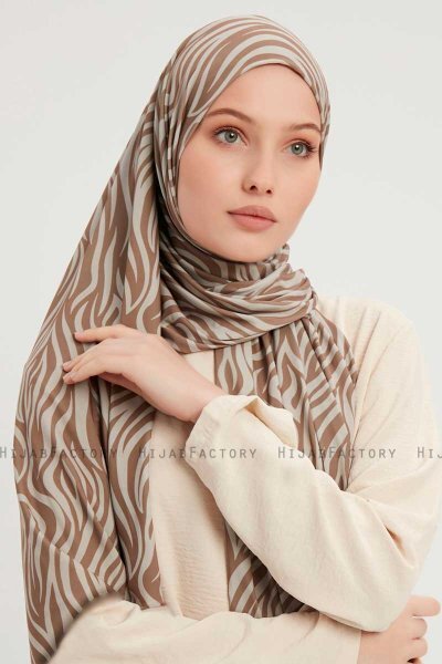 Hafiz - Lichtbruin Gevormd Hijab