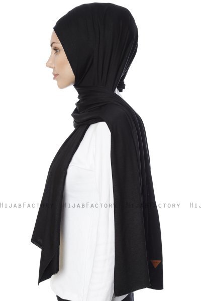 Farah - Zwart Jersey Hijab