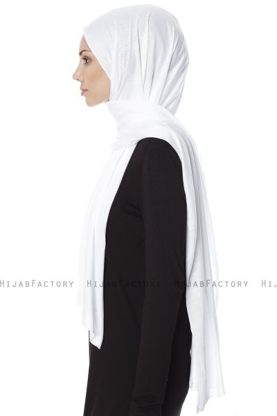 Farah - Wit Jersey Hijab