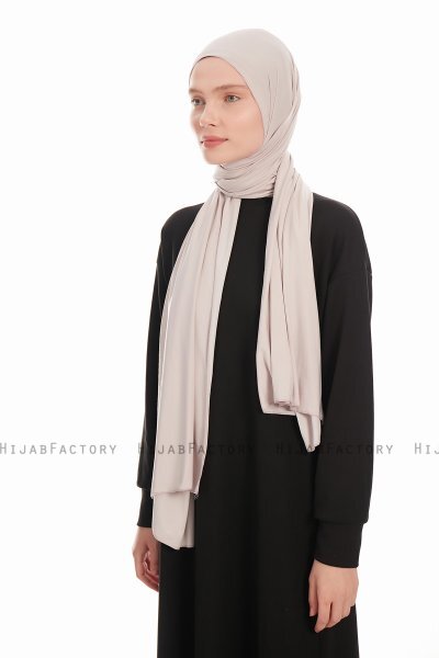 Farah - Lichtgrijs Jersey Hijab