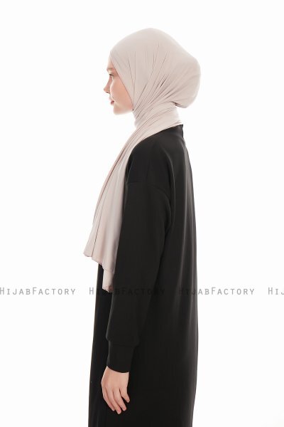 Farah - Lichtgrijs Jersey Hijab