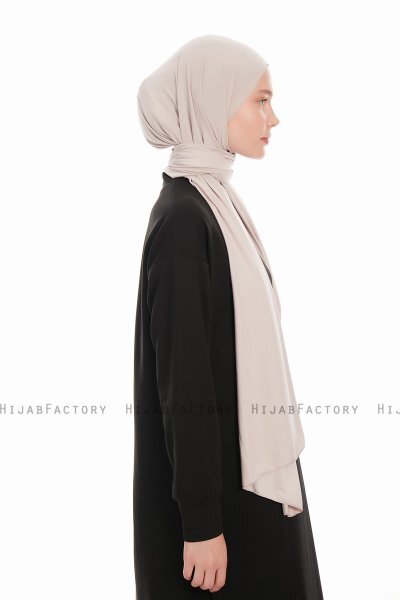 Farah - Lichtgrijs Jersey Hijab
