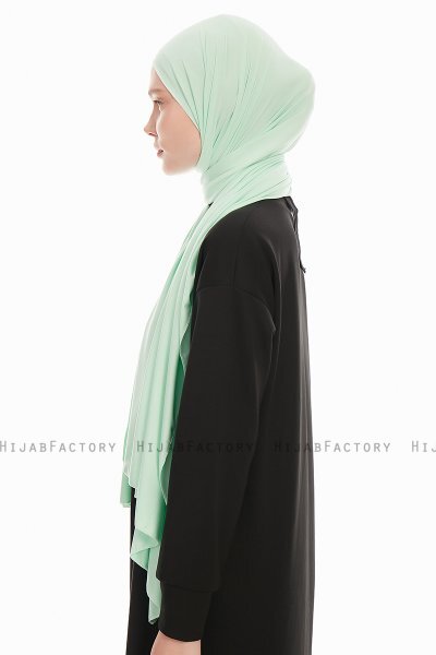 Farah - Munt Jersey Hijab