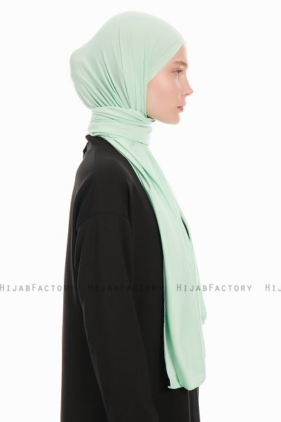 Farah - Munt Jersey Hijab
