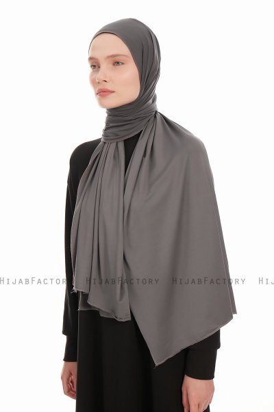 Farah - Donker Grijs Jersey Hijab