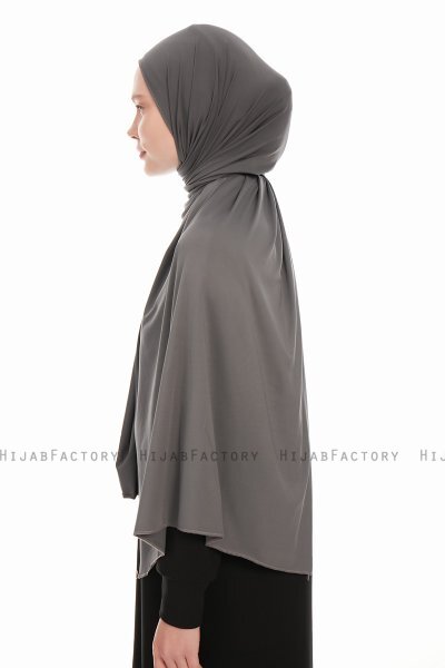 Farah - Donker Grijs Jersey Hijab