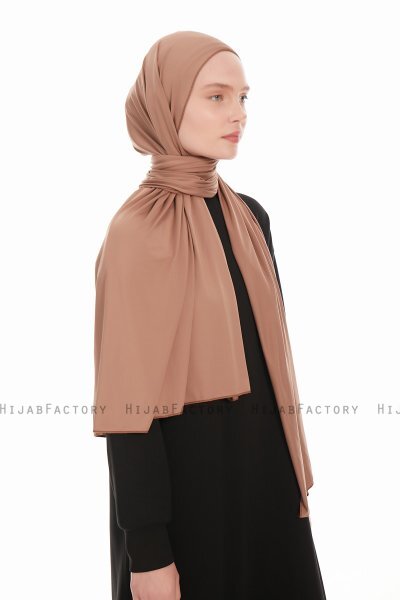 Farah - Lichtbruin Jersey Hijab