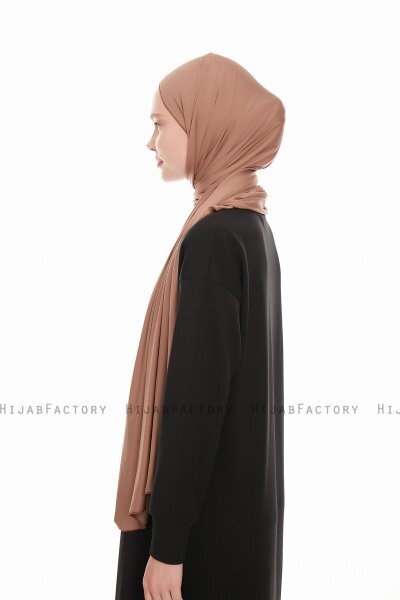 Farah - Lichtbruin Jersey Hijab
